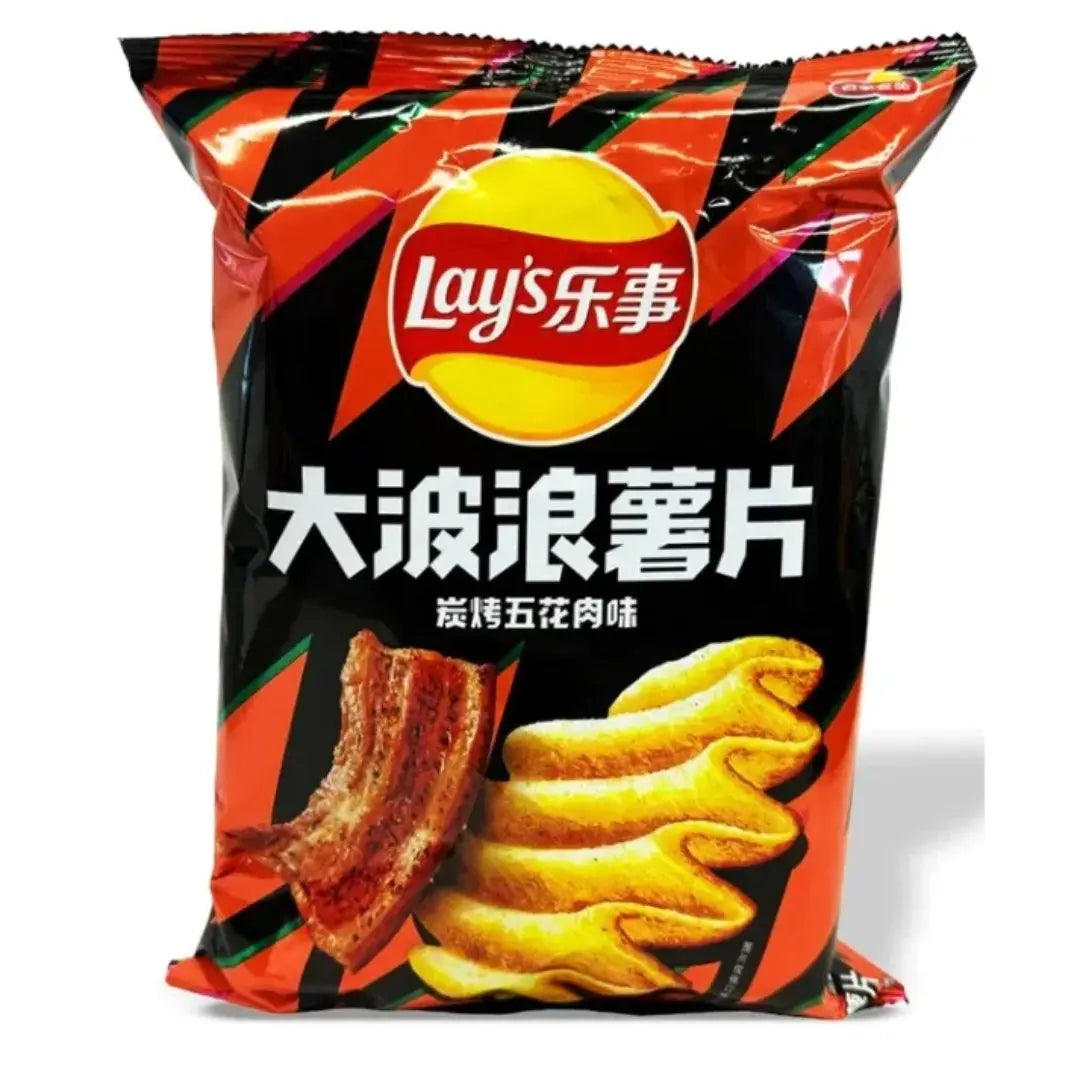 Lay’s Grilled Pork Belly Flavor – Savory Crispy Potato Chips 60g Bag ...