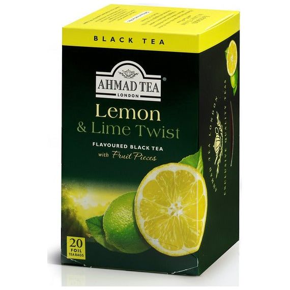 Lemon & Lime Twist - Black Tea | 20' Tea Bags | Ahmad Tea