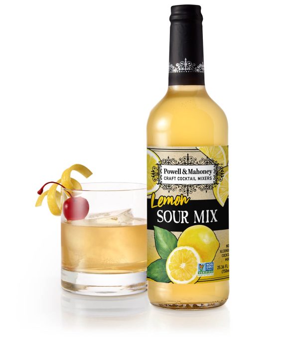 Powell And Mahoney Lemon Sour Cocktail Mixer (Pack of 6 - 25.36 Fl Oz.)