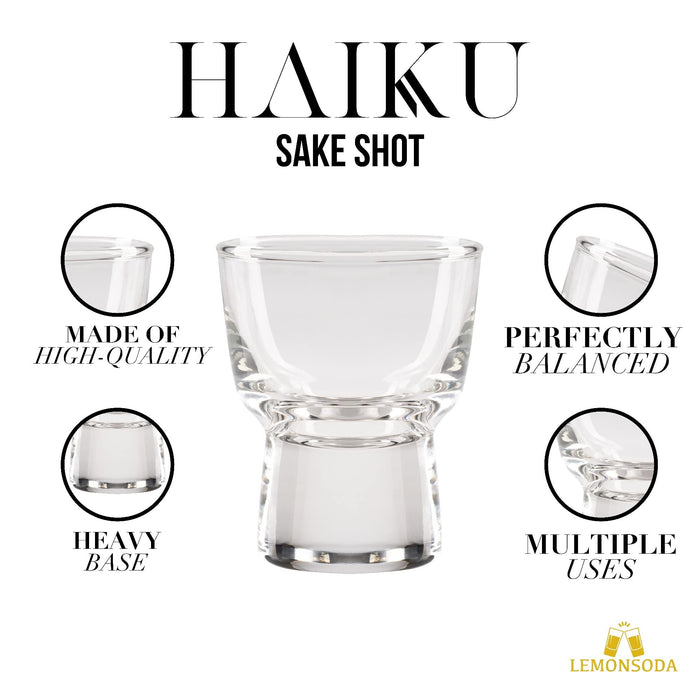 Haiku Sake Shot Glasses -(60 mL / 2 fl. oz.)