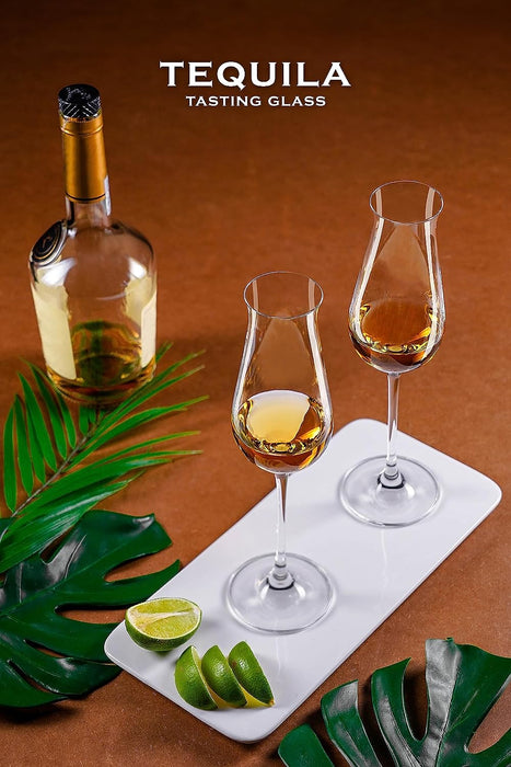 Specialty Tequila/Whiskey Tasting Cordial Glasses - Luxury Glassware - (240 mL / 8 fl. oz) (Set of 2)