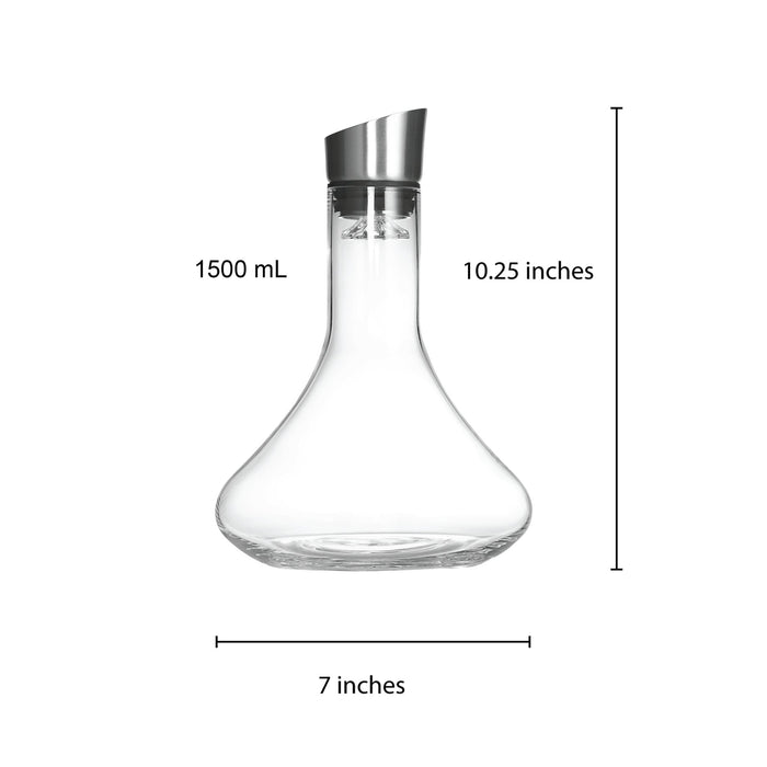 Wine Aerator Pourer - Glass Decanter Aerator with Filter - 1500 mL