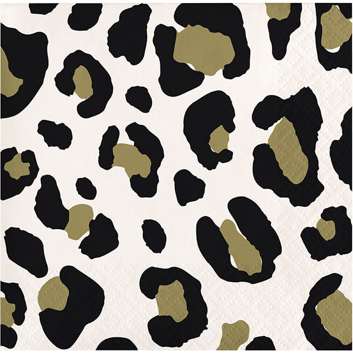 Bulk Leopard Beverage Napkins (192 per Case)