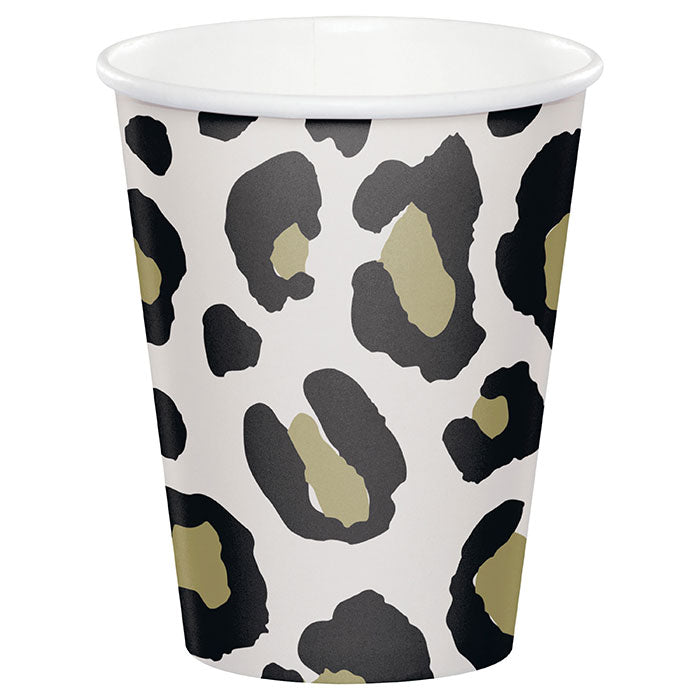 Bulk Leopard Paper Cups (96 per Case)