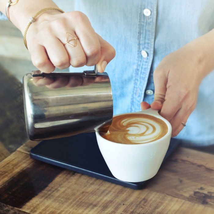 Lino Large Latte Cup & Saucer - White (12oz/355ml)