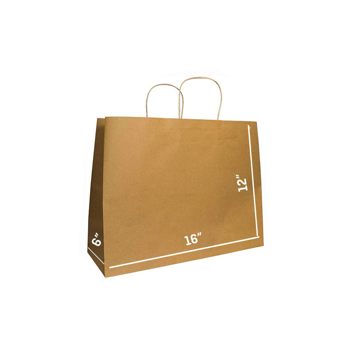 100 Pack Kraft Paper Tote Bags With Handles – Sturdy & Eco-Friendly For Gifts, Shopping, Bakery, Restaurants - View #4