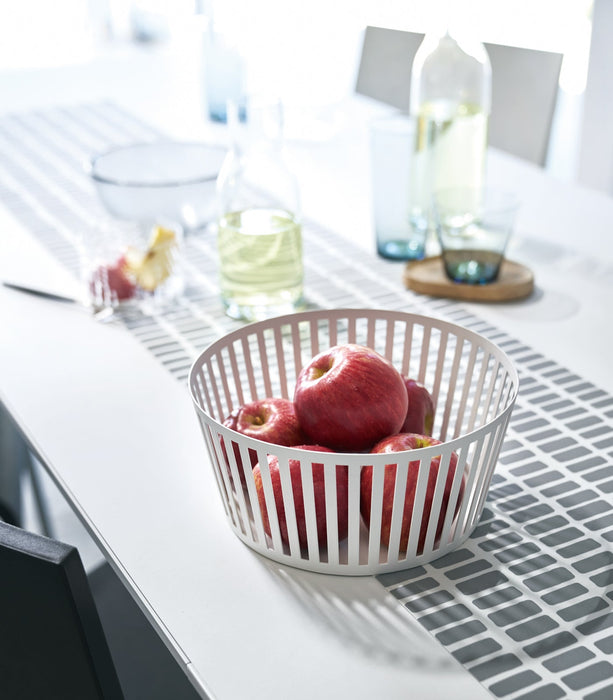 Fruit Basket - Tall - Steel