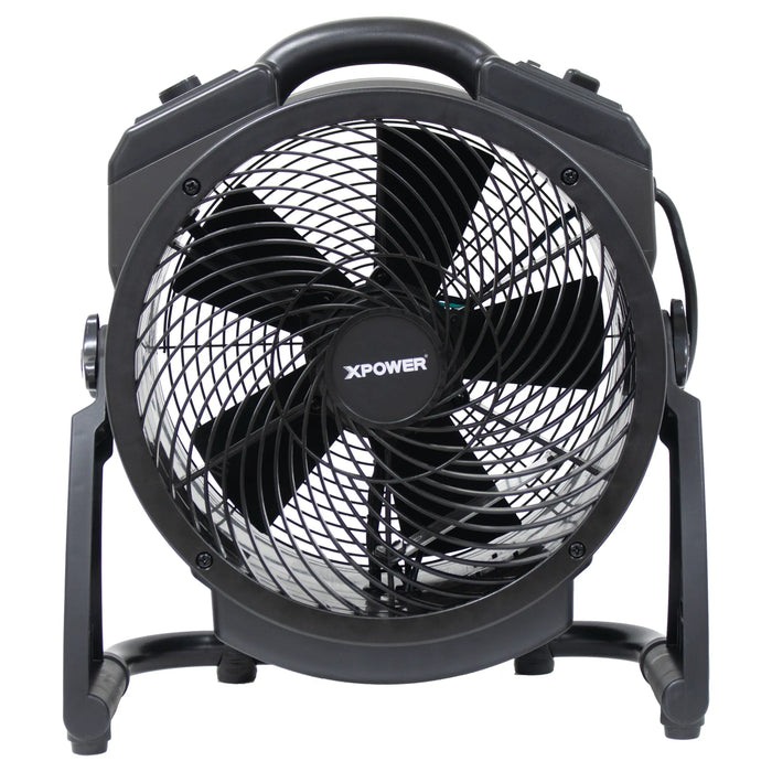 XPOWER M-25B Cordless Rechargeable Axial Air Mover with Ozone Generator - Water Damage Restoration