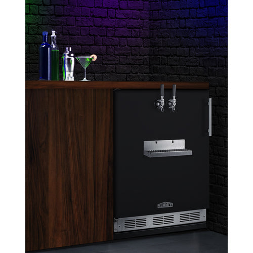 Summit Appliance 24 inch Wide Front Tap Built-In Beer Kegerator