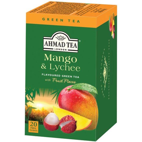 Mango & Lychee - Green Tea | 20' Tea Bags | Ahmad Tea