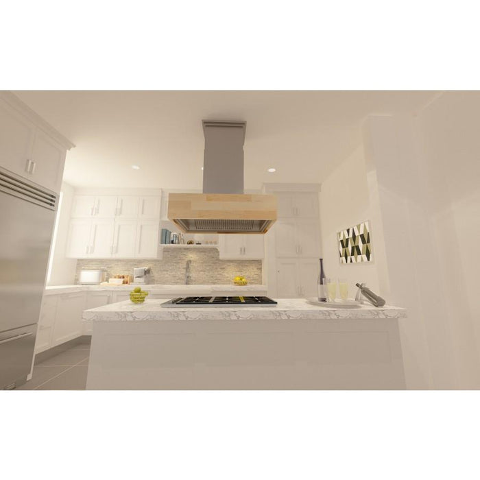ZLINE 48" Remote Blower Wooden Island Range Hood, 681iM-RD-48