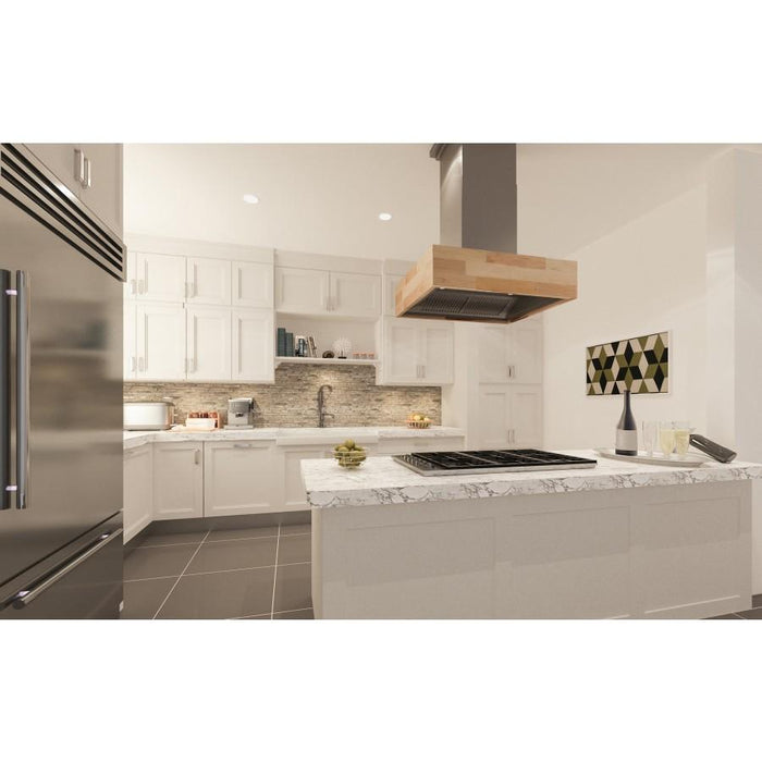 ZLINE 48" Remote Blower Wooden Island Range Hood, 681iM-RD-48