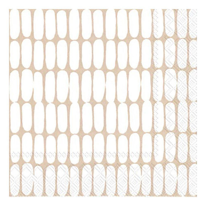 Marimekko - 'ALKU Linen Cream' Paper 3-Ply Napkins (20CT)
