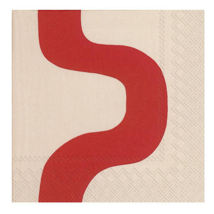 Marimekko - 'SEIREENI Red' Paper 3-Ply Napkins (20CT)