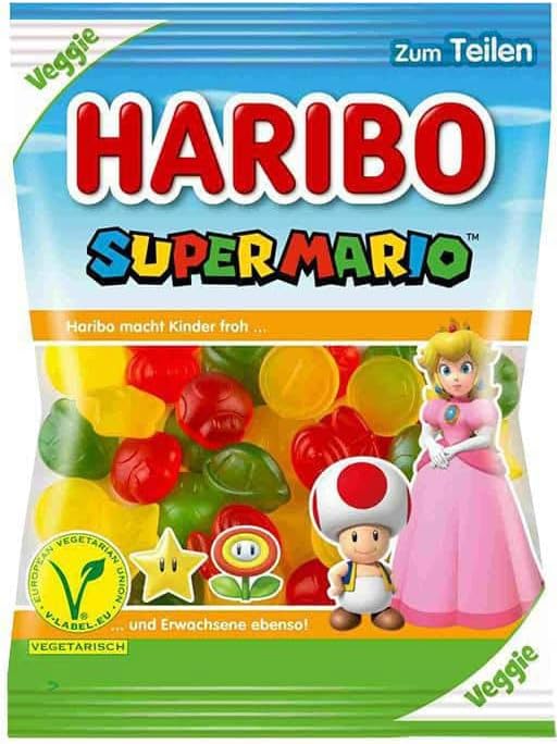 Haribo Super Mario Veggie Gummies (175g) (Germany)