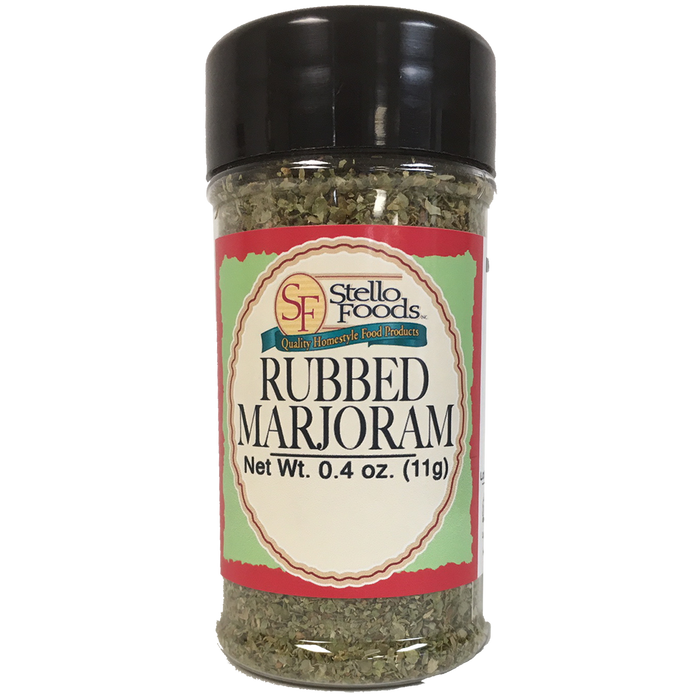 Stello Foods Spices - Marjoram - Rubbed 0.4 oz