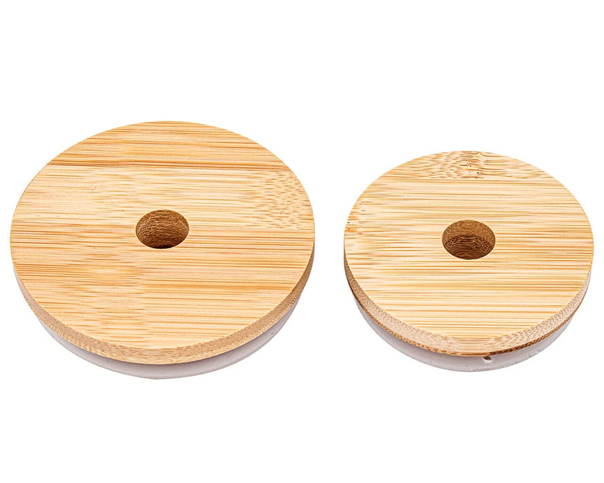 Bamboo Straw Hole Tumbler Lid