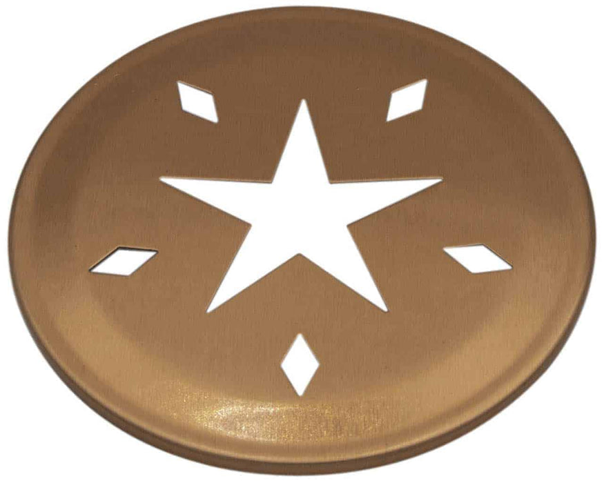Star Pattern Gold or Copper Lid Inserts for Mason Jars 10 Pack
