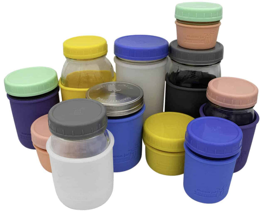 Silicone Sleeve for 4oz Mason Jars