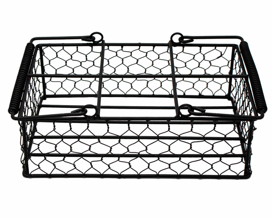 Chicken Wire Caddy for 6 Pint Mason Jars