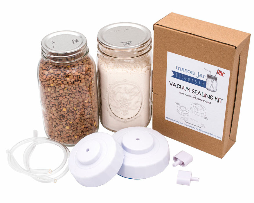Vacuum Sealing Kit for Regular and Wide Mouth Mason Jars