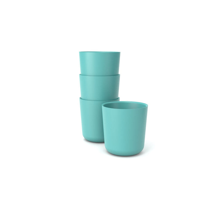 Bamboo Medium Cup - 4 Piece Set - Lagoon