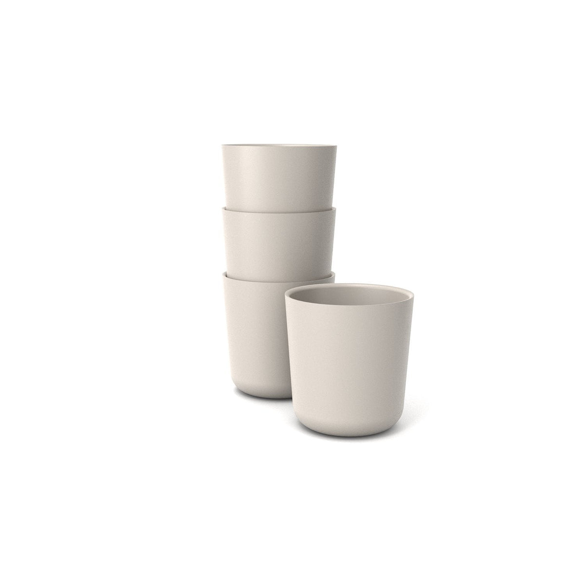 Bamboo Medium Cup - 4 Piece Set - Stone — Specialty Food Source