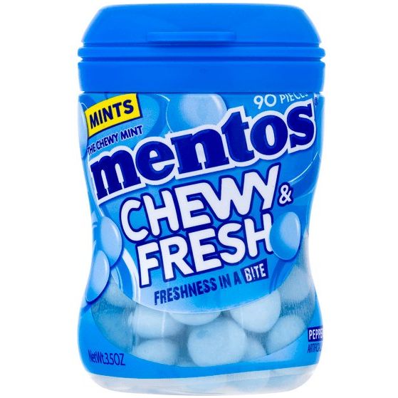 Mentos Gum | Chewy Fresh Mint | 90 pcs