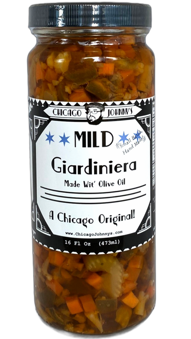 Gourmet Mild Giardiniera In Olive Oil Handmade In Chicago