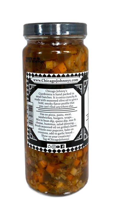 Gourmet Mild Giardiniera In Olive Oil Handmade In Chicago