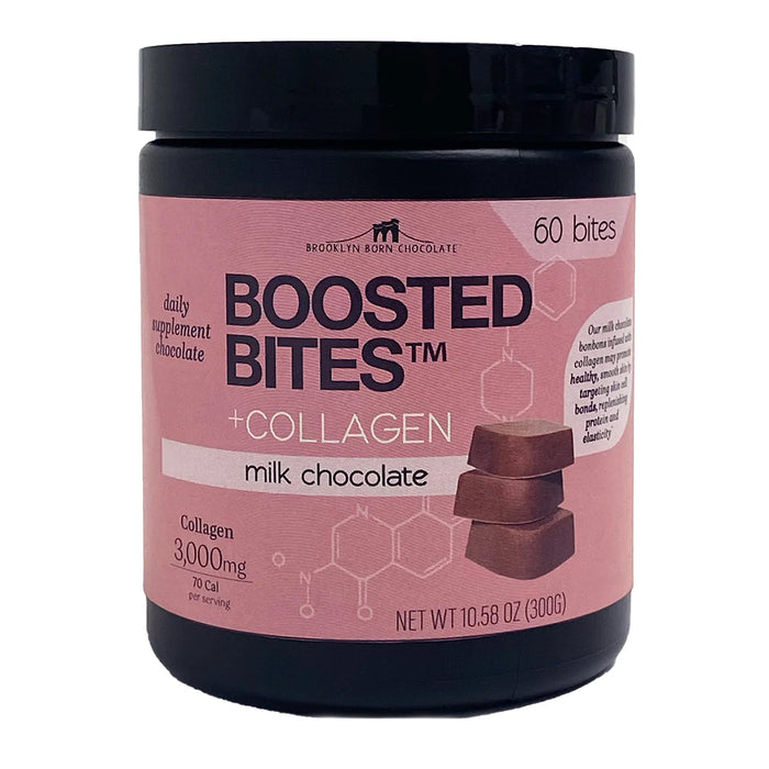 Brooklyn Born Chocolate - Milk Chocolate Collagen Bites, 10.58 oz (Pack of 6) - Gluten-Free Kosher Treat