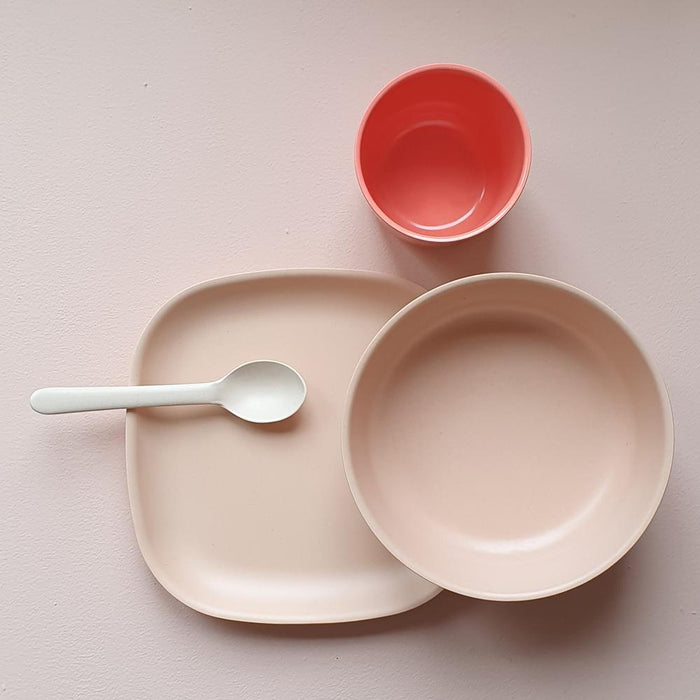 Bamboo Kids Bowl - Set of 4 - Blush