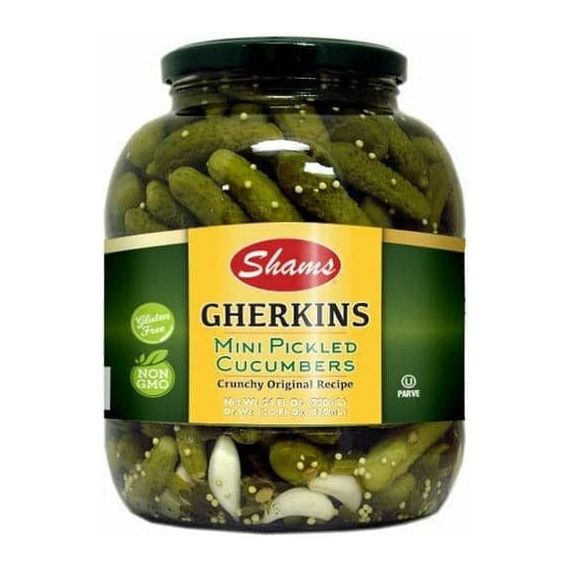 Mini Gherkin Pickles | 46.3 oz | Shams