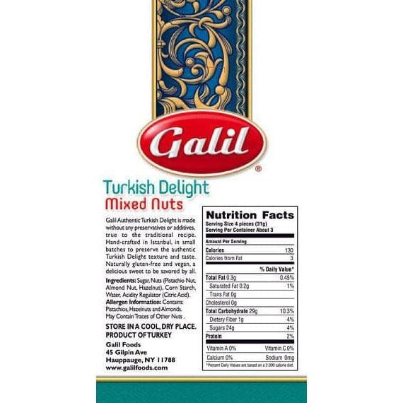 Mixed Nuts Turkish Delight | 3.5 oz | Galil