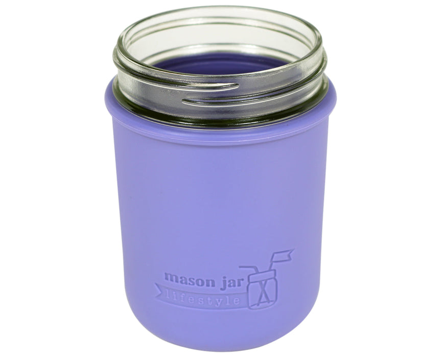 Silicone Sleeve for Wide Mouth Pint 16oz Mason Jars