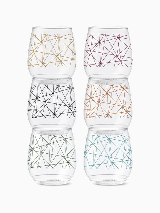 Abstract Lines - POP 14oz Vino