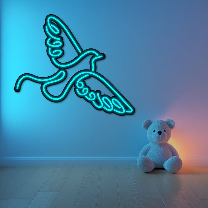 Bird Metal Neon Wall Art- LN0166