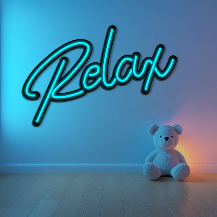 Relax Metal Neon Wall Art- LN0145