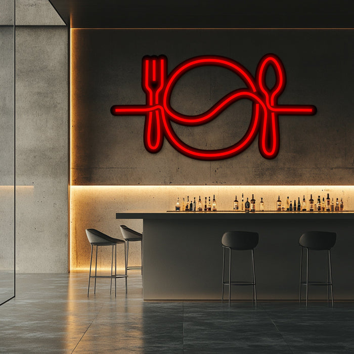 Meal Time Metal Neon Wall Art- LN0179