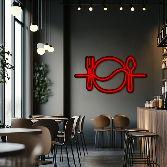 Meal Time Metal Neon Wall Art- LN0179