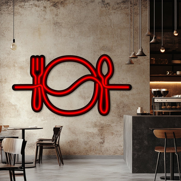 Meal Time Metal Neon Wall Art- LN0179