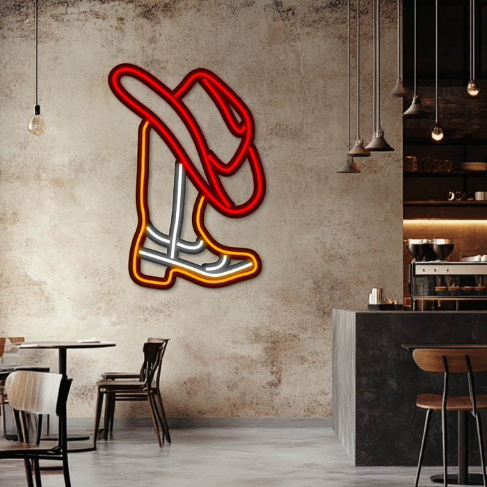 Western Metal Neon Wall Art- LN0175