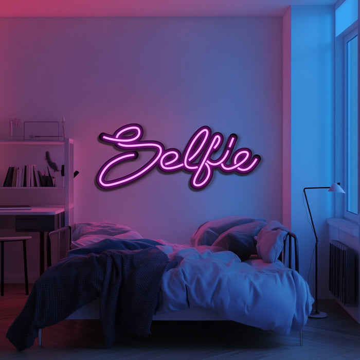 Selfie Metal Neon Wall Art- LN0239