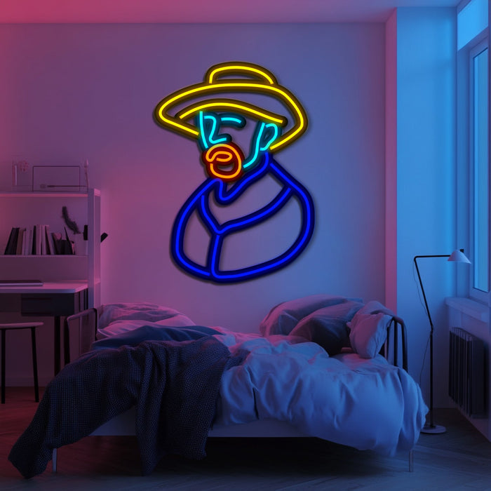 Van Gogh Metal Neon Wall Art- LN0103
