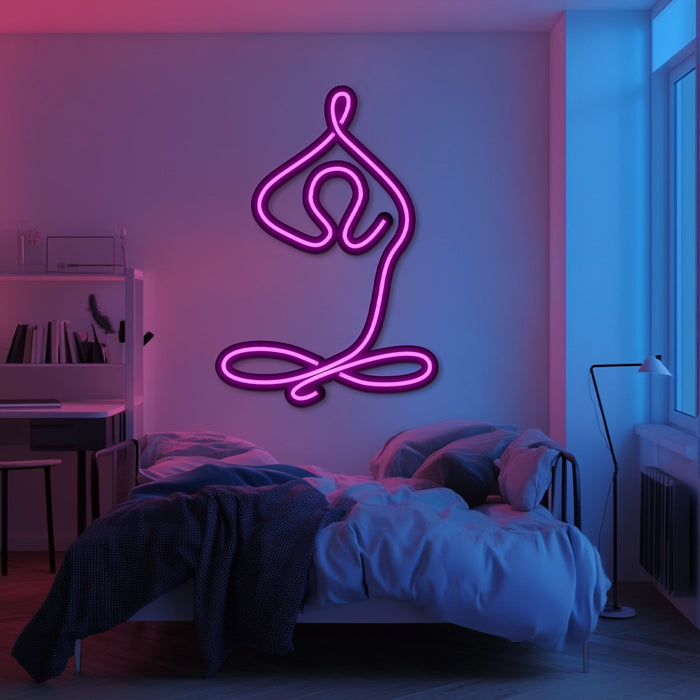 Yoga Metal Neon Wall Art- LN0178