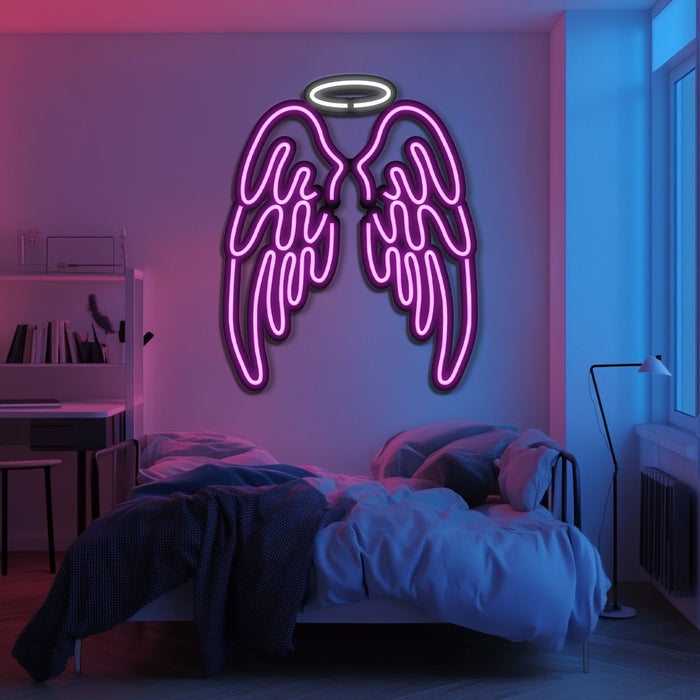 Wings Metal Neon Wall Art- LN0202