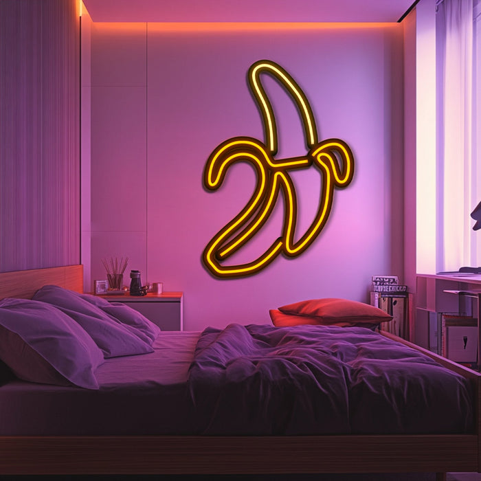 Banana Metal Neon Wall Art- LN0187