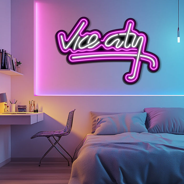 Vice City Metal Neon Wall Art- LN0121