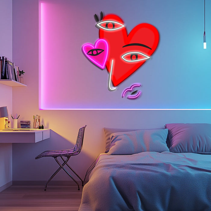 UV Printed Abstact Neon Wall Art- LV0111