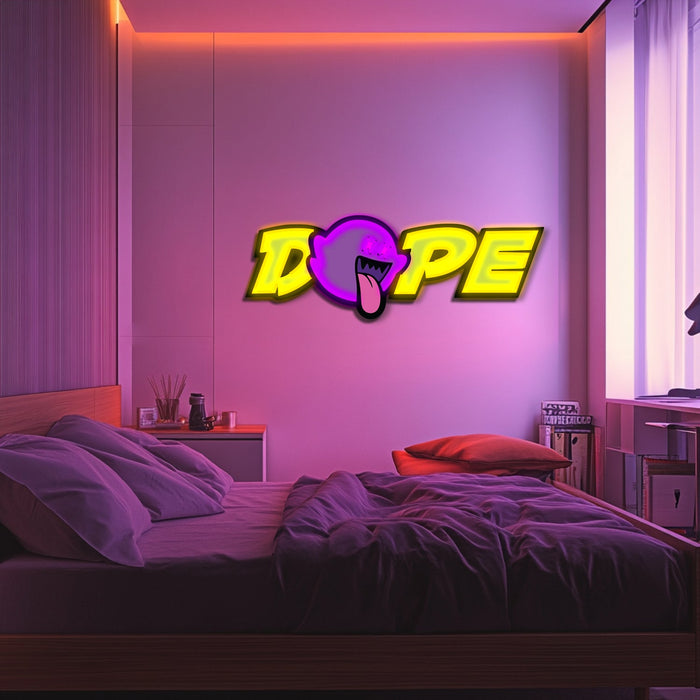 UV Printed DOPE Neon Wall Art- LV0103